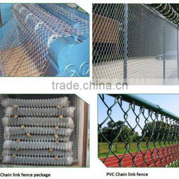 galvanized or PVC coated used chain link fence panels