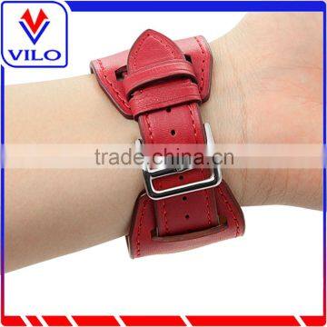 Genuine Leather Band Bracelet Cuff Wrist Watch Band For Apple Watch Cuff Leather Band photo-4