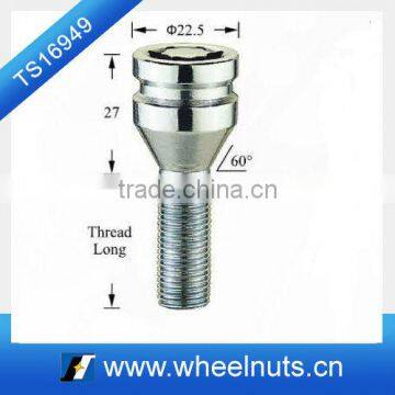 cone seat car wheel lock hub bolts