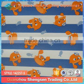 cute crab cartoon print 80 nylon 20 spandex swimwear fabric
