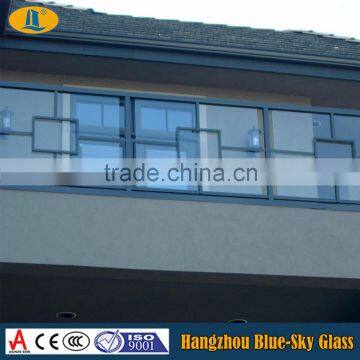 High quality veranda glass railing