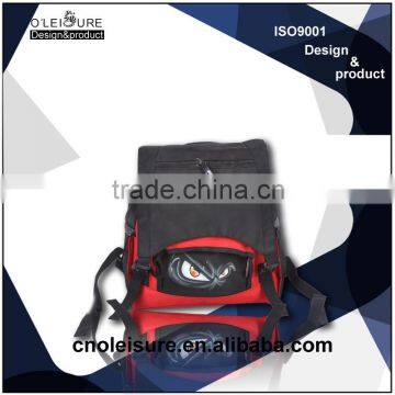 Black and red color durable hiking backpack cheap travel backpacks drawstring pouch backpack travel bag