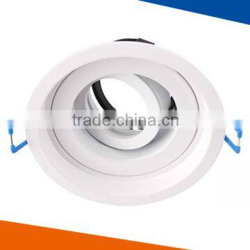 hot sale round adjustable aluminum alloy white downlight recessed Europe design LED spotlight ceiling light MR 16 GU10 GU5.3