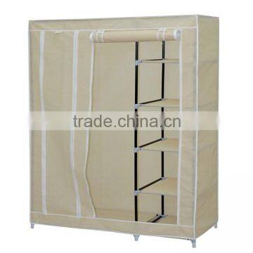 Modern Portable Folding Fabric Canvas Clothes Closet Cheap Wardrobe