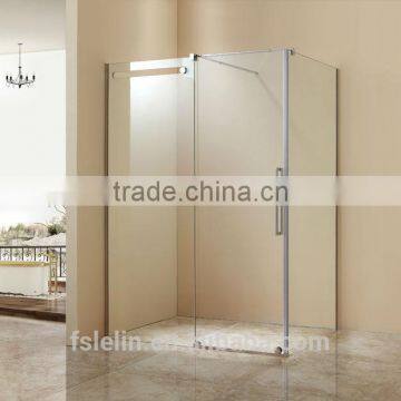 Foshan Lelin 304# stainless steel bath shower enclosure cabin vanity with 8~10mm tempered glass SS-11