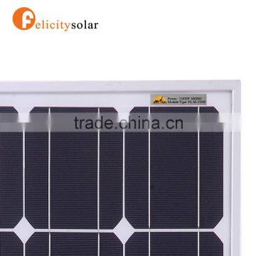 2016 Guangzhou Felicity Grade A 260w Mono Black Solar pv Panel Module photo-2