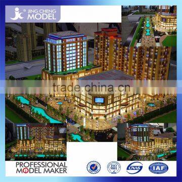 Architecture model/ new product building model maker for real estate with led advertisement board