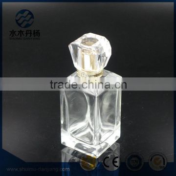 100ml rectangle glass perfume bottle with luxury cap