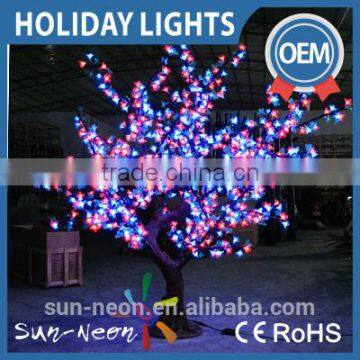 Christmas tree lights cherry tree outdoor tree decoration