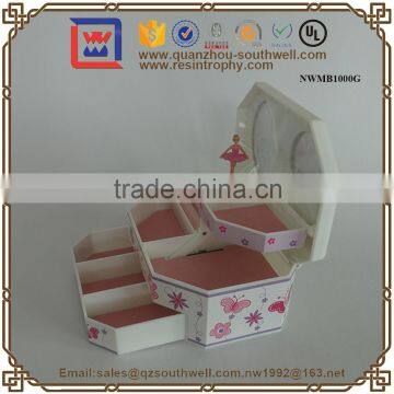 Promotion Custom Logo Stamped Plastic Jewelry Box Music Box With Ballerina photo-4