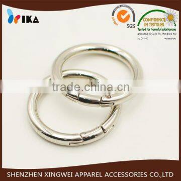 38mm silver metal o ring buckle