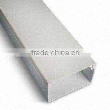 PVC Cable Trunking with Shock Resistance and Long Service Lifespan,white color