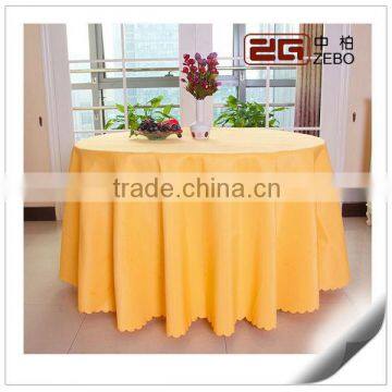 Factory Direct Made Sateen Polyester Fabric White Damask Tablecloth