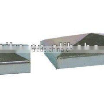 white galvanized decorative post caps