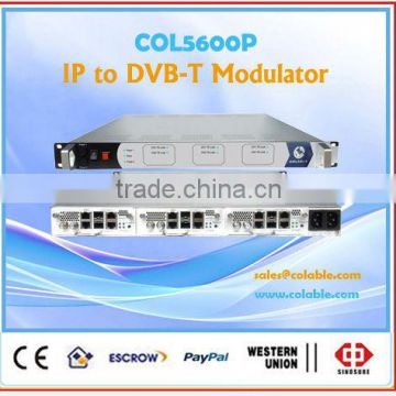 COL5600P ip to dvb-t modulator latest generation multiplexing-modulating all in one device