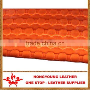 Embossed Anti-Mildrew Comfortable pu leather sport product making from leader leather supplier