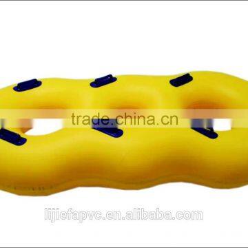 inflatable, highly elastic PVC three persons raft for water and beach items