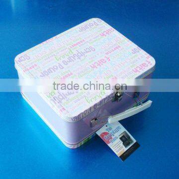 Rectangular Metal Lunch Tin Box photo-1