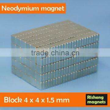 Super powerful magnets Neodymium blocks 4x4x1.5mm hand drill with magnet base