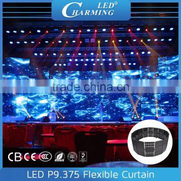 P10 flexible video led mesh curtain