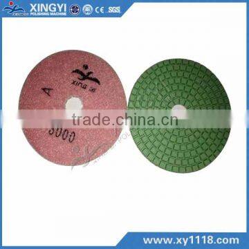 Sharpened surface diamond edge polishing pad