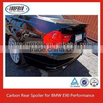 For BMW E90 05~12 3 Series E90 Performance Style Carbon Fiber Trunk Spoiler photo-5