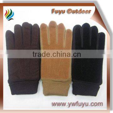 woman suede glove