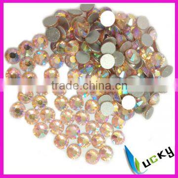 flat back rhinestone DIY nailart decoration crystal ss20 light peach ab