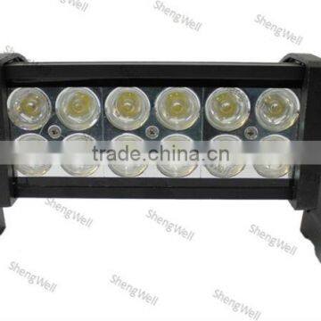 ShengWell auto CREE led bar 9-32v IP67 36W car led light bar Flood/Spot/Combo led bar 6" offroad car truck led light bar