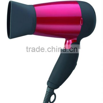 Hanging loop Spray-paint body Foldable design travel hair dryer