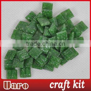 Dark Green Glass Art Craft Micro Mosaic Tiles