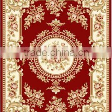 Jacquard flower pattern rug for prayer