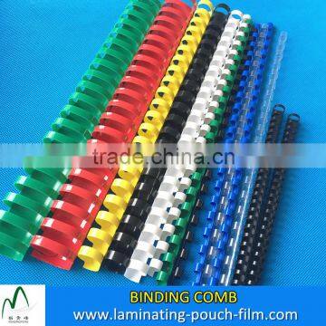 6mm-51mm Colorful Spiral PVC Plastic Binding Comb Rings 19 21 China Plastic Combs