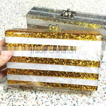 Acrylic clutch bag korean clutch bag Ladies wholesale clutch bag for Christmas