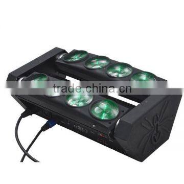 NEW 8*10w LED Moving Head Beam Spider Scan Light RGBW 4-IN-1 Dual Heads photo-6