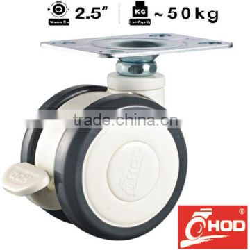 H9 Series Medical Caster Swivel 63mm PU wheel