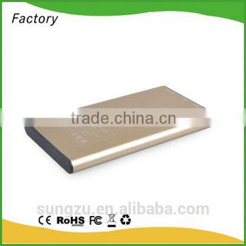 4000/6000/8000mah optional capacity solar charging external battery with unique led indicators function