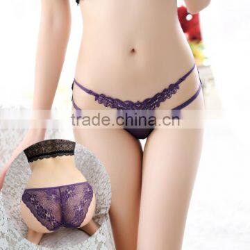 Girls Sexy Lace High Quality Transparent Women Briefs Panties Thongs V/G-string Lingerie Underwear