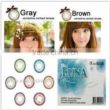 LUNA G-322 soft color contact lenses tri contact lens with power