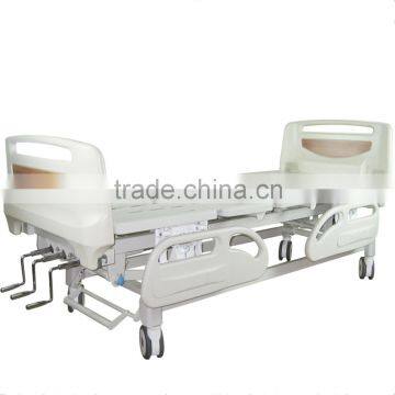 High Quality Manual 4 PP Side Rail Hospital Bed Wholesale photo-4