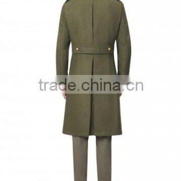 2015 New Style 100% Cashmere Classic Army Grey 100 Cashmere Coat photo-3