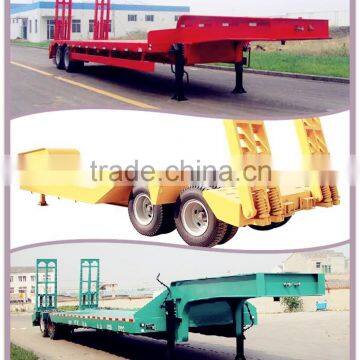 High Quality Lowbed Trailers With Ramps Hot Sale Gooseneck Flatbed Trailers Flatbed Semi Trailer
