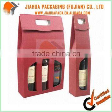 luxury red wine bottle gift paper packaging bag