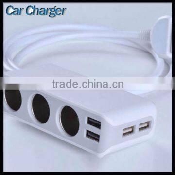 3 Ports Car Charger For Tablet Multi Phones Smart Phone