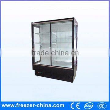 Glass door direct cooling hotel flower freezer