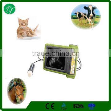 Portable ultrasound scanner with 3.5Mhz waterproof mechanical sector probe VET ultrasound scranner