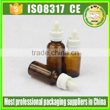 Empty Glass Eye Dropper Amber Serum Bottles 15ml photo-2