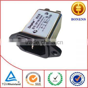 Socket Type Low Pass EMI Filter Single Phase power filter