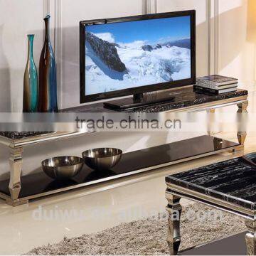 Living room furniture ornate marble tv stand made in China