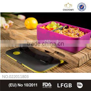 Classic Lunch Box with Silicone Ring, Food Grade, FDA Approved, BPA Free , Eco-friendly Material by Cn Crown